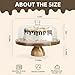 JOCHER Acacia Wood Cake Stand with Lid, 2-In-1 Cake Plate with Acrylic Lid, 12in Round Dessert Table Display Set, Raise Dome for Charcuterie Board, Cheese, Chips & Dips, Nachos, Fruit Platter (12in)