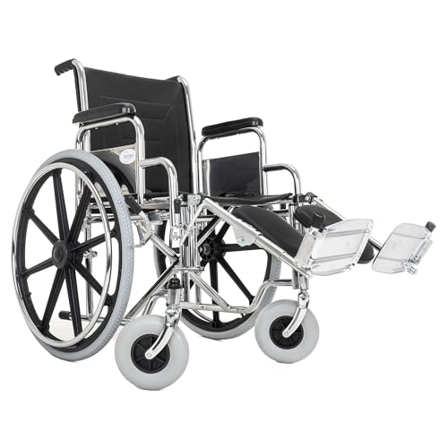 La mejor comparación de Silla de Ruedas Reactiv para comprar hoy. 45 Silla De Ruedas Reforzada y resistente con Asiento de Vynil Con Elevapiernas Ajustables Hilphy Medical