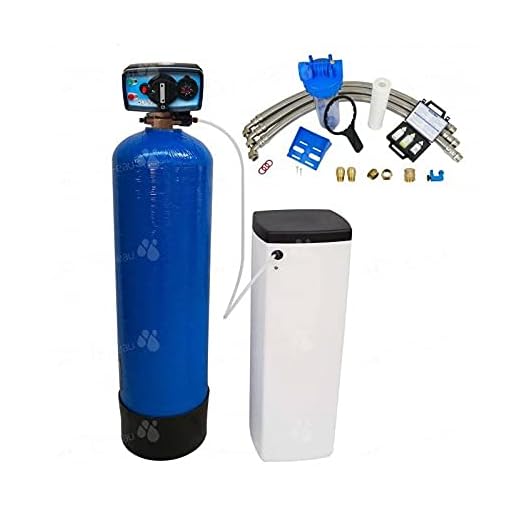 Adoucisseur d'eau bi bloc 16L Fleck 4600 MC eau chaude complet