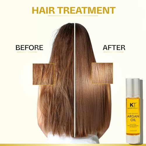 Image of Keratin Protein Pure Argan Oil Serum | Repairs Damaged Hair & Strengthens Dry & Dull Hair | Sulfate & Paraben-Free With Vitamin E for Shine & Softness | 50ml