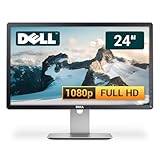 Dell P2414H 24 Zoll Business Computer Monitor, Desktop Gaming Monitor, Full HD (VGA - DisplayPort - DVI - USB-HUB - VESA), PC Bildschirm, schwarz/Silber (Generalüberholt)