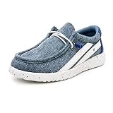 Hurley Melky Canvas Shoes - Elastic Lace Up Fashion Loafers for Boys & Girls - Classic Casual Canvas