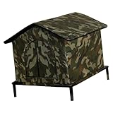 Bothyi Pet House Kennel Weather Resistant Versatile Ornament Portable Equipment Dog Bed Supplies for Kitten Indoor Puppy Summer Rest, S