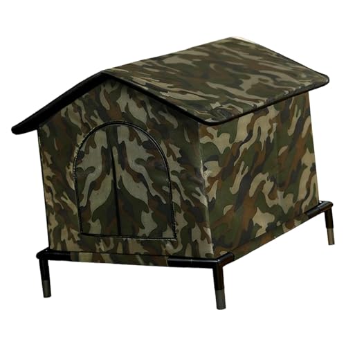 Bothyi Pet House Kennel Weather Resistant Versatile Ornament Portable Equipment Dog Bed Supplies for Kitten Indoor Puppy Summer Rest, S