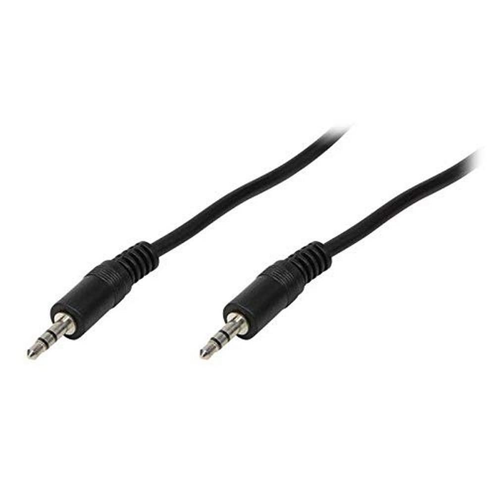 LogiLink CA1052 Audio Kabel – 2x 3,5 mm Stereo, 5,0 m, Schwarz