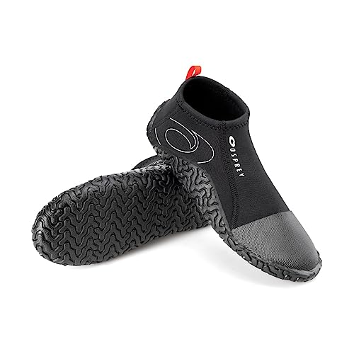 Osprey 3 mm Neoprene Aqua, Scarpe da Muta Reef Unisex-Adulto, Nero, Dimensione 8