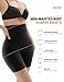 KLVEE Shapewear for Women Tummy Control, High Waisted Body Shaper Shorts Butt Lifting Thigh Slimmer Shapewear Under Dress Black