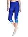 adidas Women's Techfit Capris, Medium, Bold Blue/Ray Blue