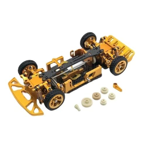Pièces mise à niveau voiture RC Wltoys cadre châssis métallique jaune