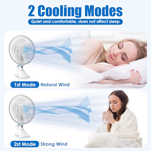 Ventilador portátil recargable TeqHome para un ambiente fresco en la oficina o el hogar 7