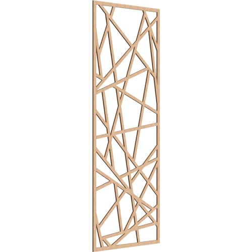 Image of Conway Decorative Pierced Fretwork Wood Wall Panels, 35 3 /8 inchW x 89 3 /8 inchH x 3 /8 inchT, Hickory