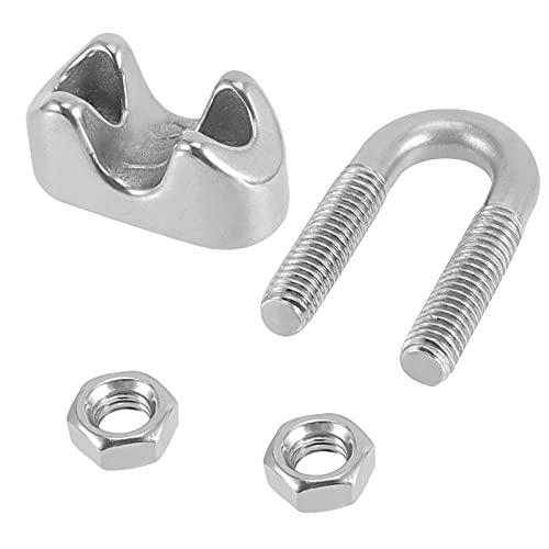 Funsuei 20 Pack 3/8 Inch Wire Rope Clamp thumb #3