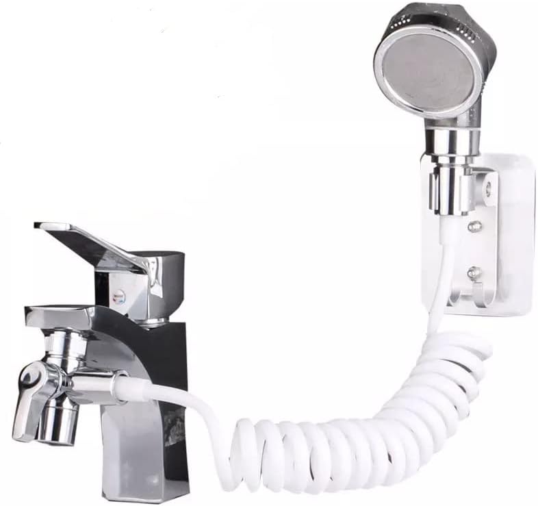 WEstee - Mini cabezal de ducha para mascotas, kit de ducha para bañera y fregadero, accesorio de grifo de cocina, elevador, rociador de lavado de