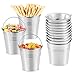 NUOBESTY Servir Seaux Mini Seau en Métal Ensemble 12 Pièces Mini Fer Blanc Seaux Seaux À Glace Collation Seaux pour Français Frites Planter des Fleurs Bonbons