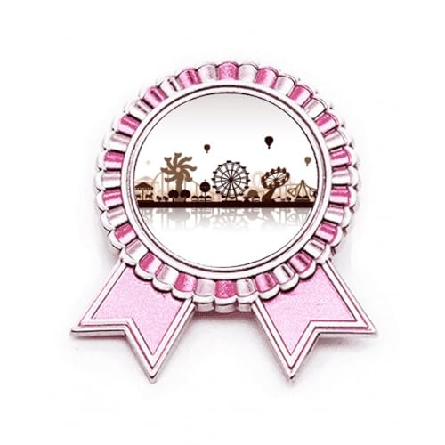 Broche noire Winner Park Facilities en métal rose taille M pour veste