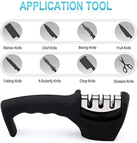 GXBCS Messerschärfer Profi Messerschleifer Schärfwerkzeuge Messerschärfer Professioneller manueller Schärfer, Küchen… – Bild 5