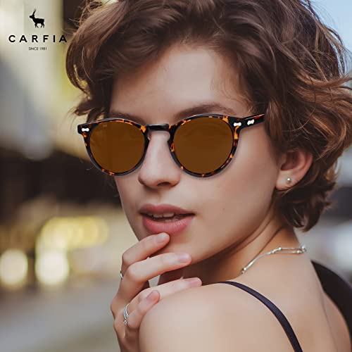 CARFIA Small Acetate Polarized Sunglasses for Women UV Protection, Retro Italy Handcrafted Sunnies Vintage Ladies Shades2