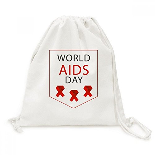 Sac Ruban Rouge VIH SIDA en toile léger pour remplacer les sacs plastiques
