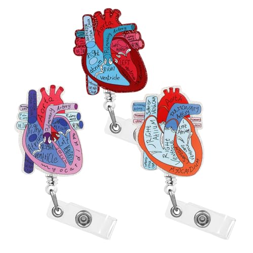Porte-badge rétractable infirmière en cœur pour égayer vos journées à l'hôpital