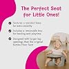 Bumbo Plastic Floor Seat Lite & Tray Combo for Babies 3 to 12 Months, Breige - Lightweight Portable Baby Chair with Large Legroom and 3-Point Harness for Feeding and Play