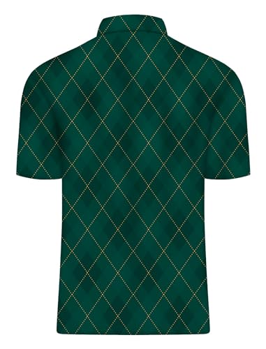 Golf Shirts for Men Funny: Hawaiian Golf Polo Shirt Dry Fit2