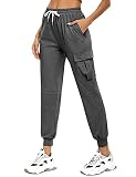 1. Pantalon de chandal mujer largo está hecha de tela de alta calidad, 95% algodón, es suave cómoda, transpirable y agradable al tacto, es muy comfortable al ponerse