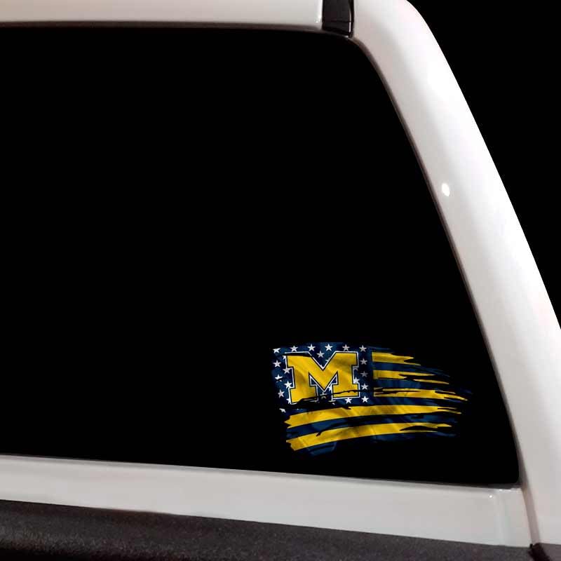 Calcomanías de vinilo de Michigan Wolverines con corte de alta precisión 2