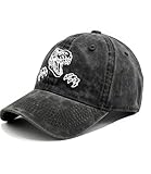 Waldeal Cute Boys' Dinosaur Hat, Adjustable Embroidered Washed Dad Hat Kids Ballcap-Black 4