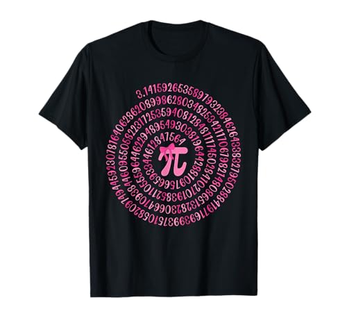 Pi Day Spiral 3.14 Pi Numero Simbolo Insegnante Matematica Donne Ragazze Maglietta