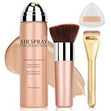 AIUEO Magic Minerals Airbrush Foundation Makeup Silky Mist Spray Foundation Makeup...