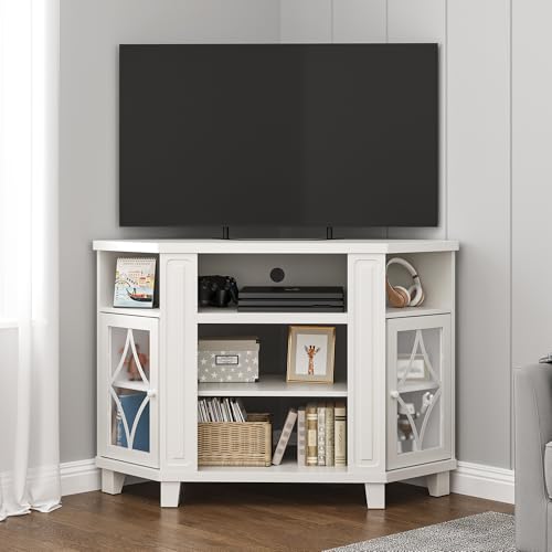 RoyalCraft Corner TV Stand for TVs up to 55 Inch: