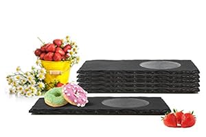 Sendez Schiefer Untertassen 20x10cm 6er Set