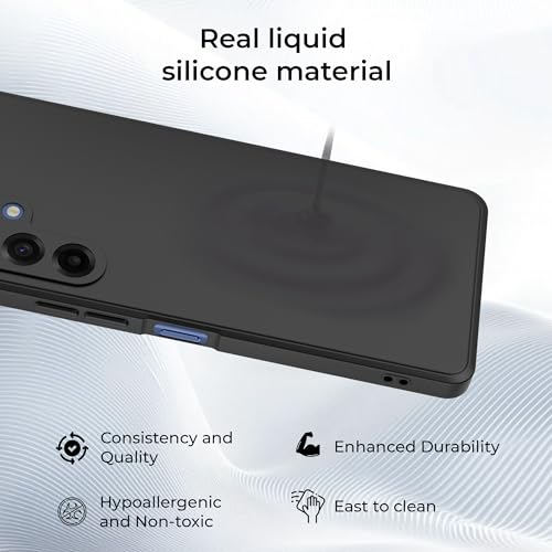 Image of A rtistque Back Cover Case for Samsung Galaxy A17 5G / Galaxy F17 / Galaxy M17 5G With Camera Protection | Shockproof TPU|Stylish Protective Design|Slim Fit|Ultra Matte| Samsung A17 Back Cover - Black