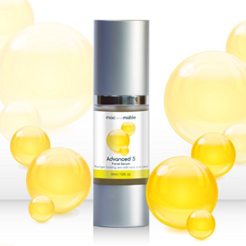 Advanced 5 Anti Aging Face Serum - Reduces the look of wrinkles, crow’s feet and forehead lines for a firmer, tighter an