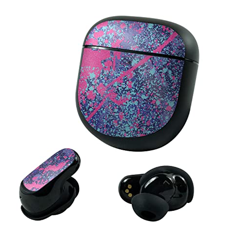 Image of MightySkins Glossy Glitter Skin Compatible with Bose QuietComfort Earbuds II (2022) - Vibrant Splatter | Protective, Durable High-Gloss Glitter Finish | Easy to Apply and Change | Made in The USA