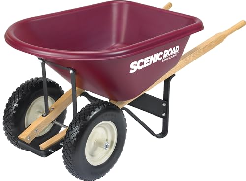 Scenic Road M6-2FF Dual-Wheel 6 Cu Ft Wheelbarrow cover