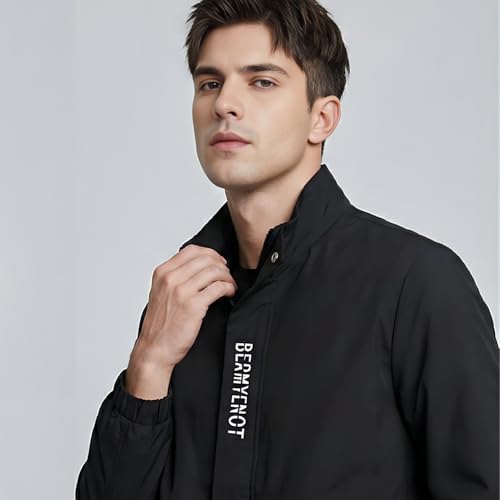 Image of MIA FASHION Men's Stylish Winter Jacket, Full Sleeve, Regular Fit | Stand Collar, Windcheater & Zipper Closure jacket