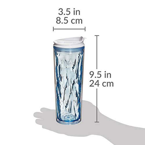 Cupture Crystal Click & Seal Shake Tumbler Cup For Hot Or Cold Drinks, 1 Count (Pack Of 1), Blue Sapphire #TOP6