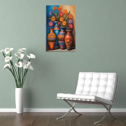 Décoration murale toile nature morte grand format 60x90 cm