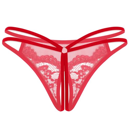 Image of Avidlove Women Lace Panties Floral Lace Briefs Mesh Hollow Out G-String Thongs T-back Underwear 1-4 Pack