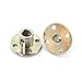 HJ Garden 2pcs 6mm Flange Shaft Coupling High Hardness Metal Flanged Joint Guide Shaft Support Coupler for DIY Model Shaft Connection