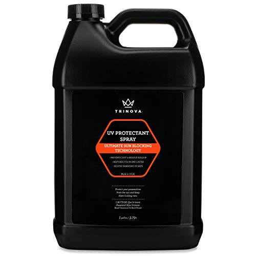 TriNova UV Protectant Spray - for Vinyl, Plastic, Rubber, Fiberglass, Leather & More - Prevents Fading & Cracking from UV Damage - Restores Color & Repels Dirt - Free of Residue (Gallon)