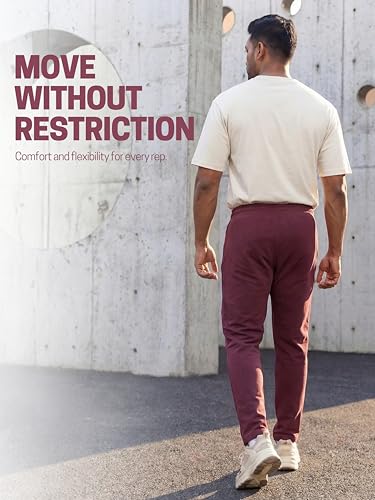 Image of Fflirtygo Mens Straight Fit Track Pants with Zip Pockets | Cotton Joggers Gym | Lower for Men | Sweatpants Sizes Upto 6XL