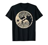 Yggdrasil Wikinger Baum Midgard Odhin Thor Wotan Walhalla T-Shirt