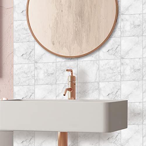 Papel De Parede Lavável Para Cozinha Banheiro Mármore Branco Prime Ambientes Em Geral