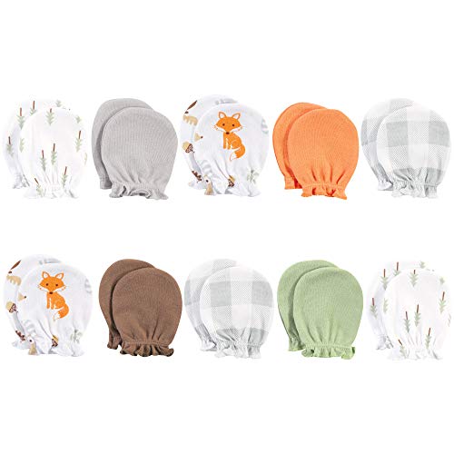 Image of Hudson Baby baby-girls Cotton Scratch Mittens