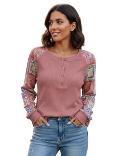Image of TAGAS Women Women's Floral Print Round Nack Full Sleeve TOP || Women Tops l || Tops for Womens|| Women Long Sleeve Tops|| Tops ||Trendy TOP for Womens