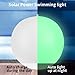 GEEDIAR 4 Pack Solar Floating Pool Lights Inflatable Waterproof IP68, 14” Solar Swimming LED Glow Globe Outdoor Pool Ball Lamp, Pool Accessories for Inground Pools- 4 Pcs.