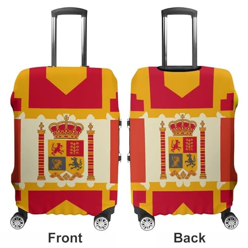 Travel Wheeled Suitcase Sleeve Dustproof Anti-scratch Spanish Flag Pattern Luggage Case Protective Cover For 19-32 Inch Luggage3