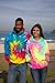 Colortone Tie Dye Pullover Hoodie for Women and Men, Reactive Rainbow, Large